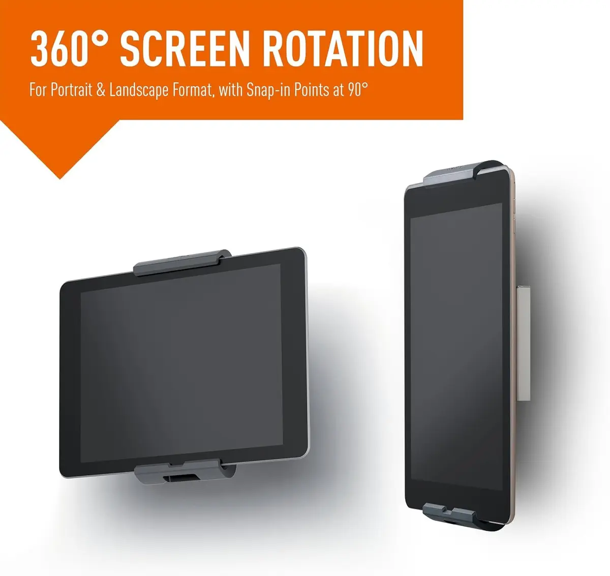 Durable Wall Mounted Tablet Holder, Universal Mount, Fits 7" - 13" Tablets | Secure & Rotatable - view 7