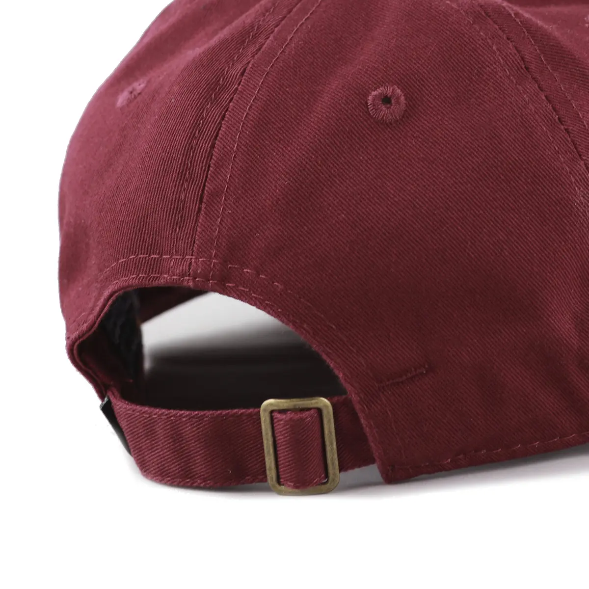 The Hat Depot Kids Washed Low Profile Cotton Baseball Cap | Burgundy, 2-5 yrs - view 4