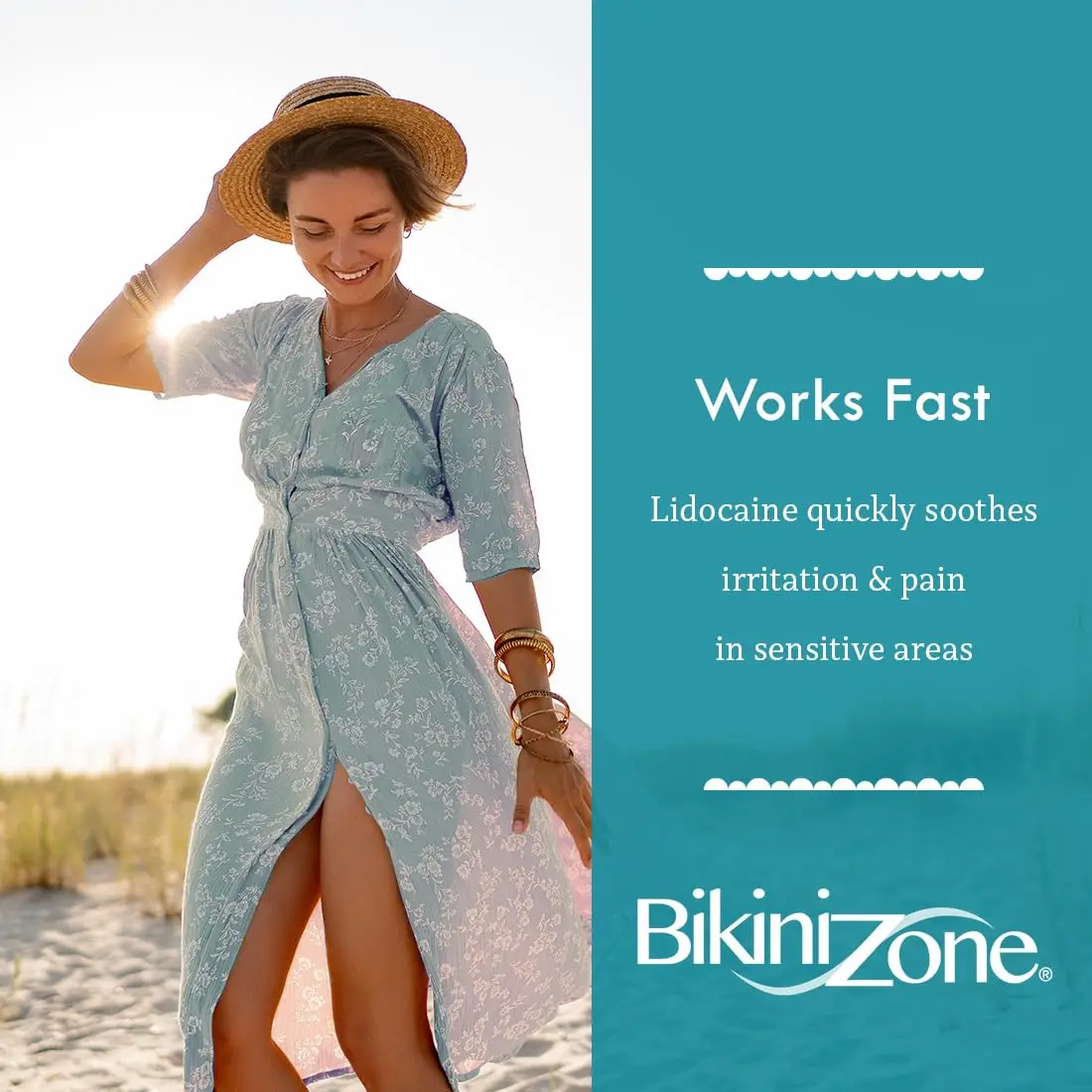 Bikini Zone Medicated After Shave Gel with Lidocaine 1 Oz | Soothes Razor Burn & Bumps - view 4