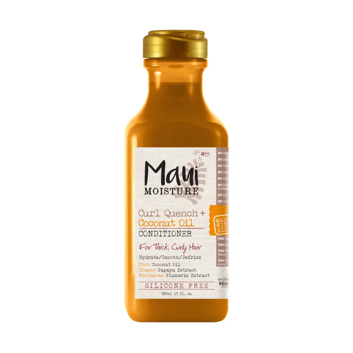 Maui Moisture Curl Quench + Coconut Oil Conditioner 385g (13 fl oz) | Vegan, Silicone & Paraben-Free for Tight Curly Hair - main product image