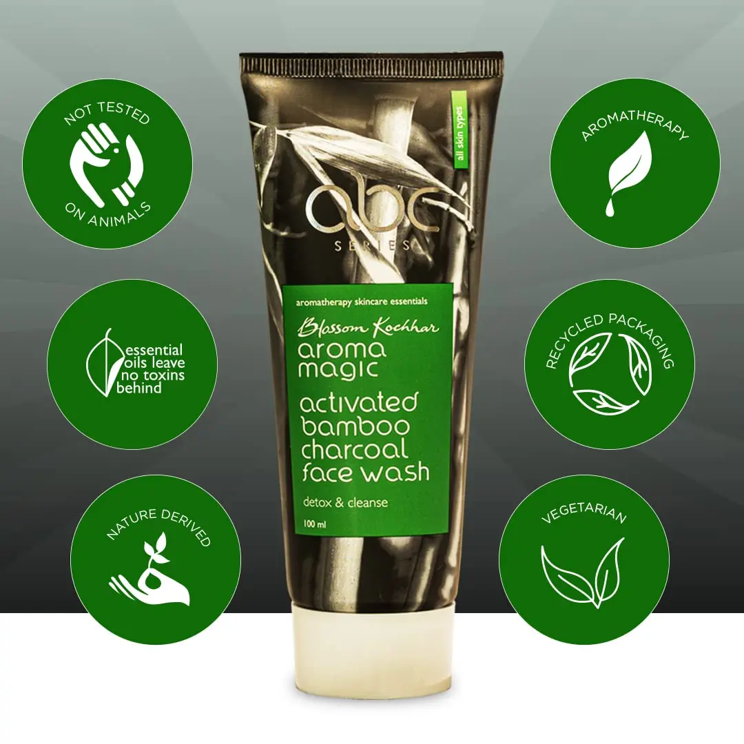 Aroma Magic Activated Charcoal Face Wash 100ml (3.38 Fl Oz) | Deep Cleansing for Oily & Impure Skin - view 4