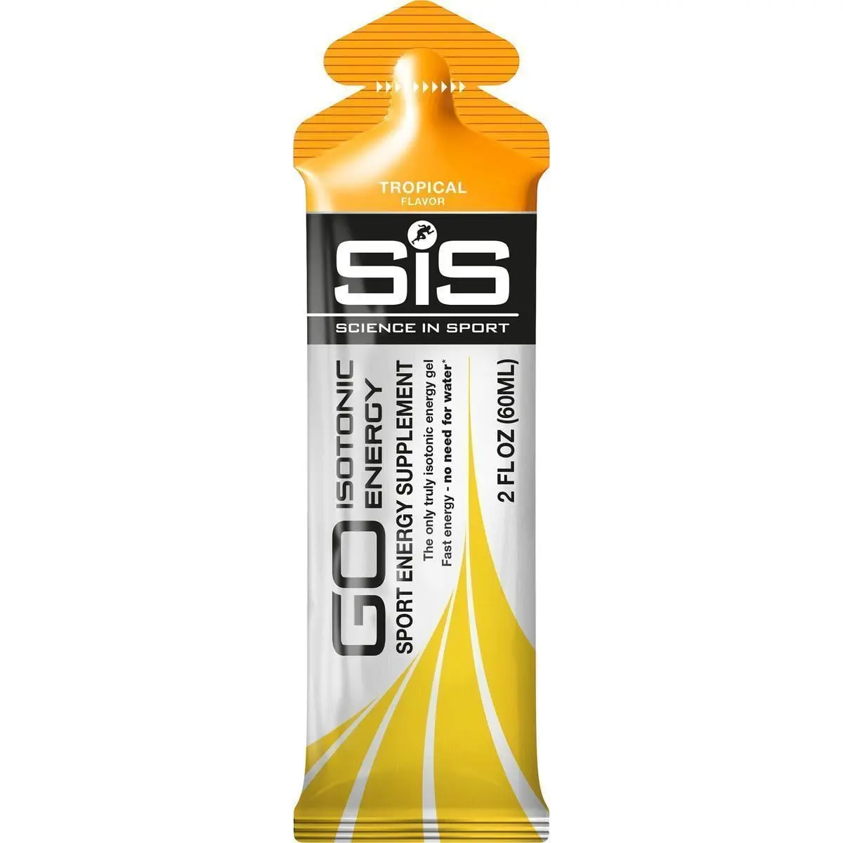 Science in Sport Isotonic Energy Gel Tropical Flavor 60ml (2 Fl Oz) | Fast Acting Carbs for Endurance - main product image