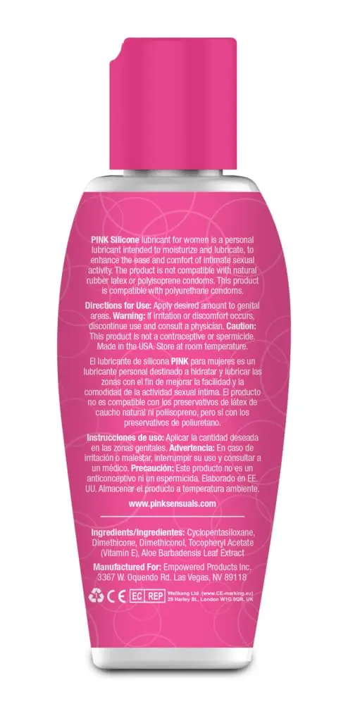 Pink Silicone Lube - Silicone Based Liquid Personal Lubricant for Women - 80 ml | Long-Lasting & Hypoallergenic - view 2