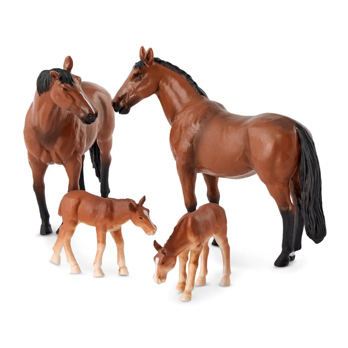 Terra by Battat Quarter Horse Family Toy Set | 4 Realistic Miniature Figures for Kids 3+ - view 4