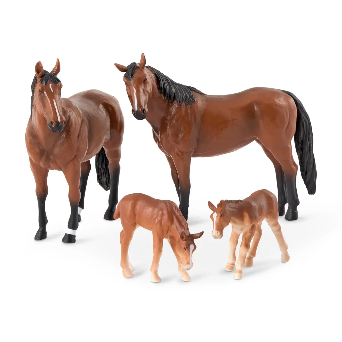 Terra by Battat Quarter Horse Family Toy Set | 4 Realistic Miniature Figures for Kids 3+ - main product image
