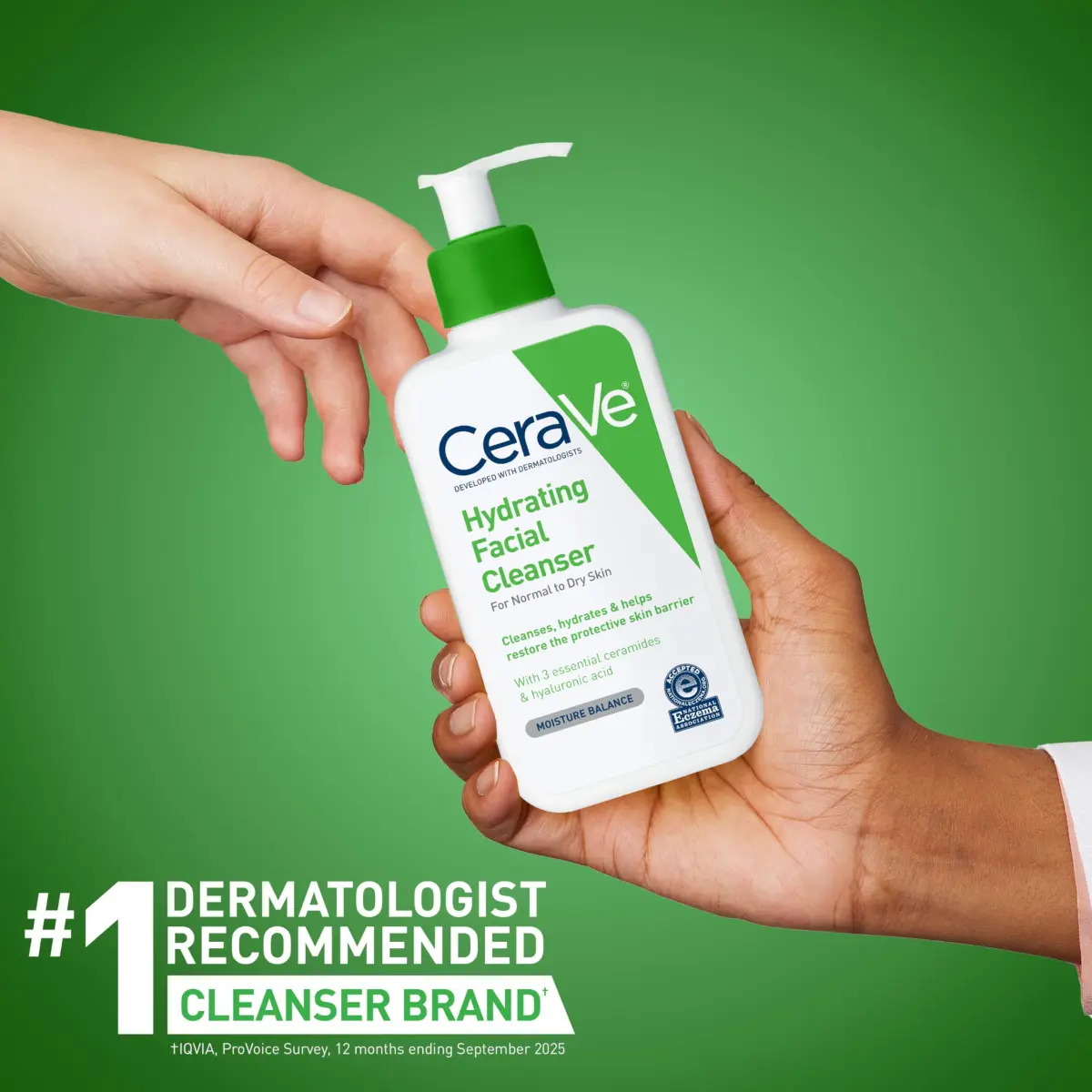 CeraVe Hydrating Cleanser with Hyaluronic Acid & Ceramides, Face Wash for Dry Skin, 473ml (16 Fl Oz) - view 6