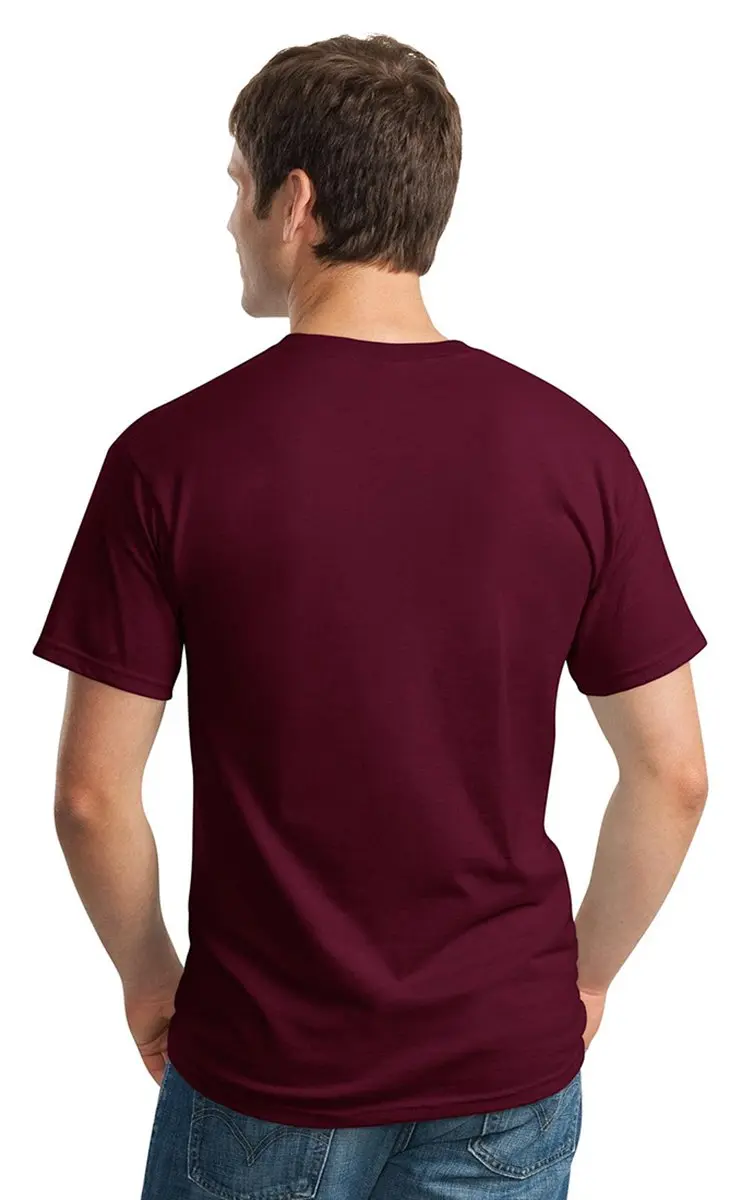 Gildan Heavy Cotton 100% Cotton Pocket T-Shirt 5300 S Charcoal | Durable, Comfortable & USA Imported (70-120 chars) - view 2