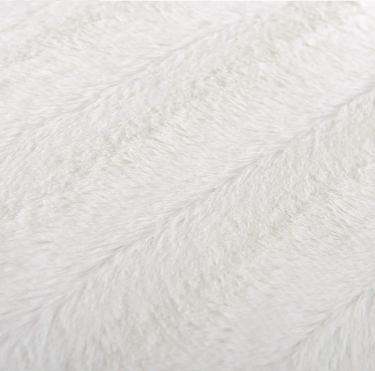 Cheer Collection Faux Fur Throw Pillows 18”x18” | Plush Accent Pillows for Couch & Bed in Chocolate - view 9