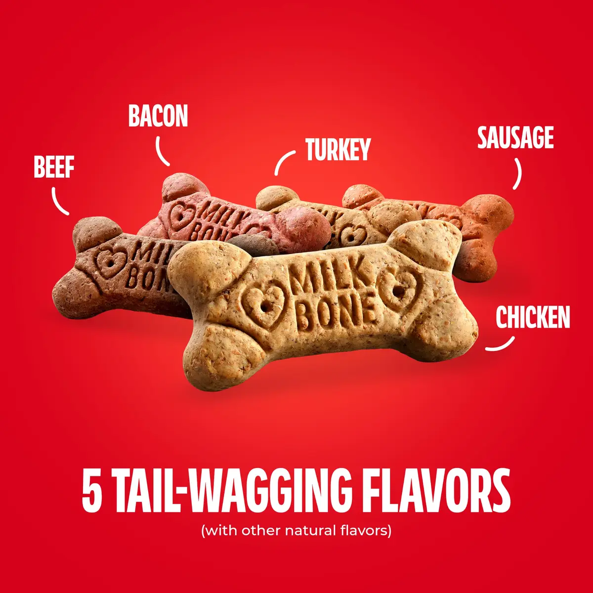 Milk-Bone Flavor Snacks Small Dog Biscuits 60 oz Boxes | Crunchy, Wholesome Treats with 15% Protein & 12 Vitamins - view 4