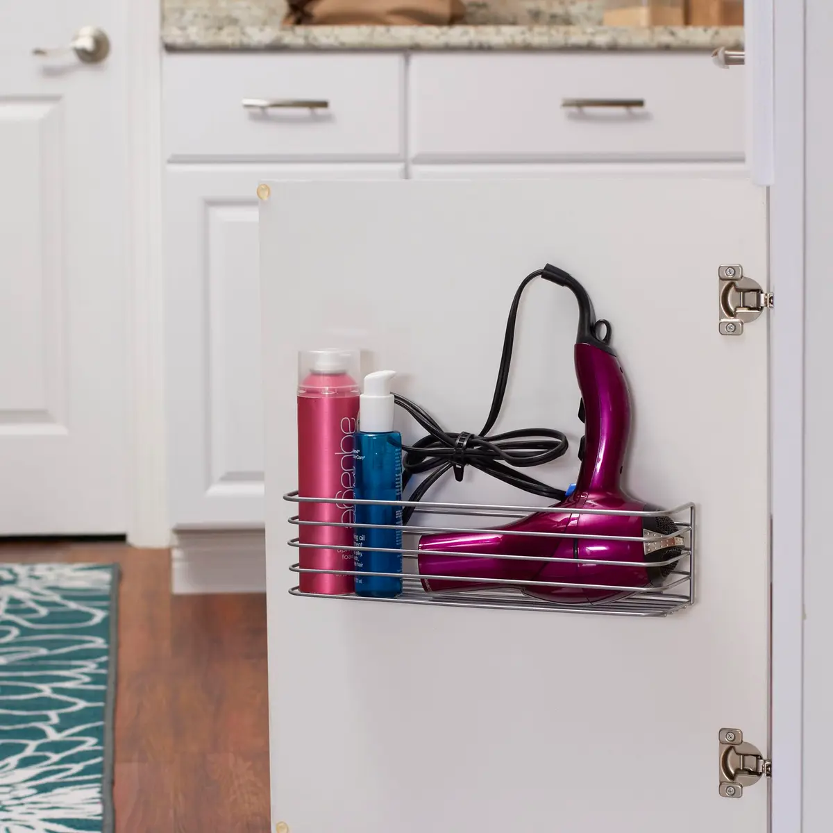 Household Essentials 1226-1 Long Basket Door Mount Cabinet Organizer | Versatile Steel Wire Storage - view 3