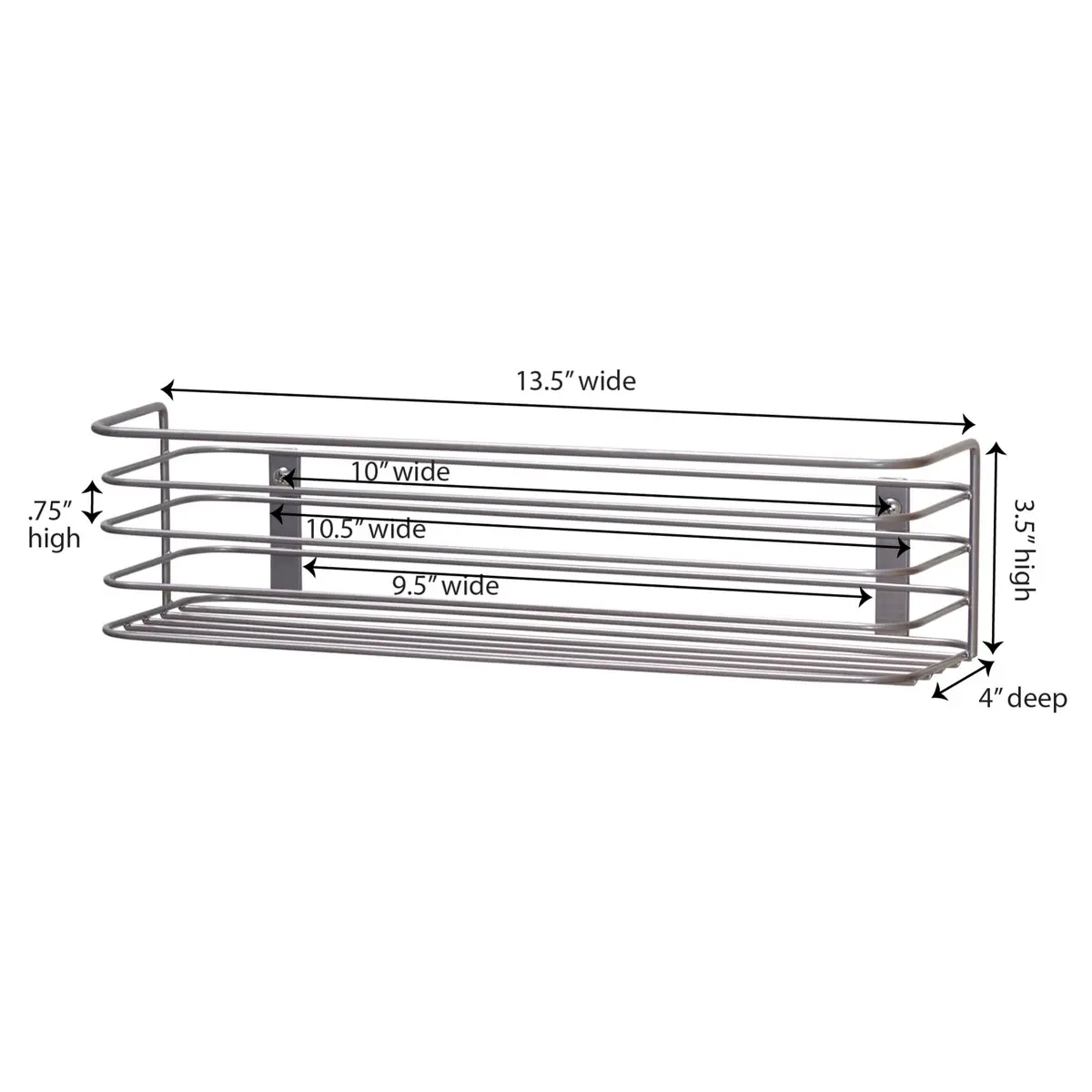 Household Essentials 1226-1 Long Basket Door Mount Cabinet Organizer | Versatile Steel Wire Storage - view 4