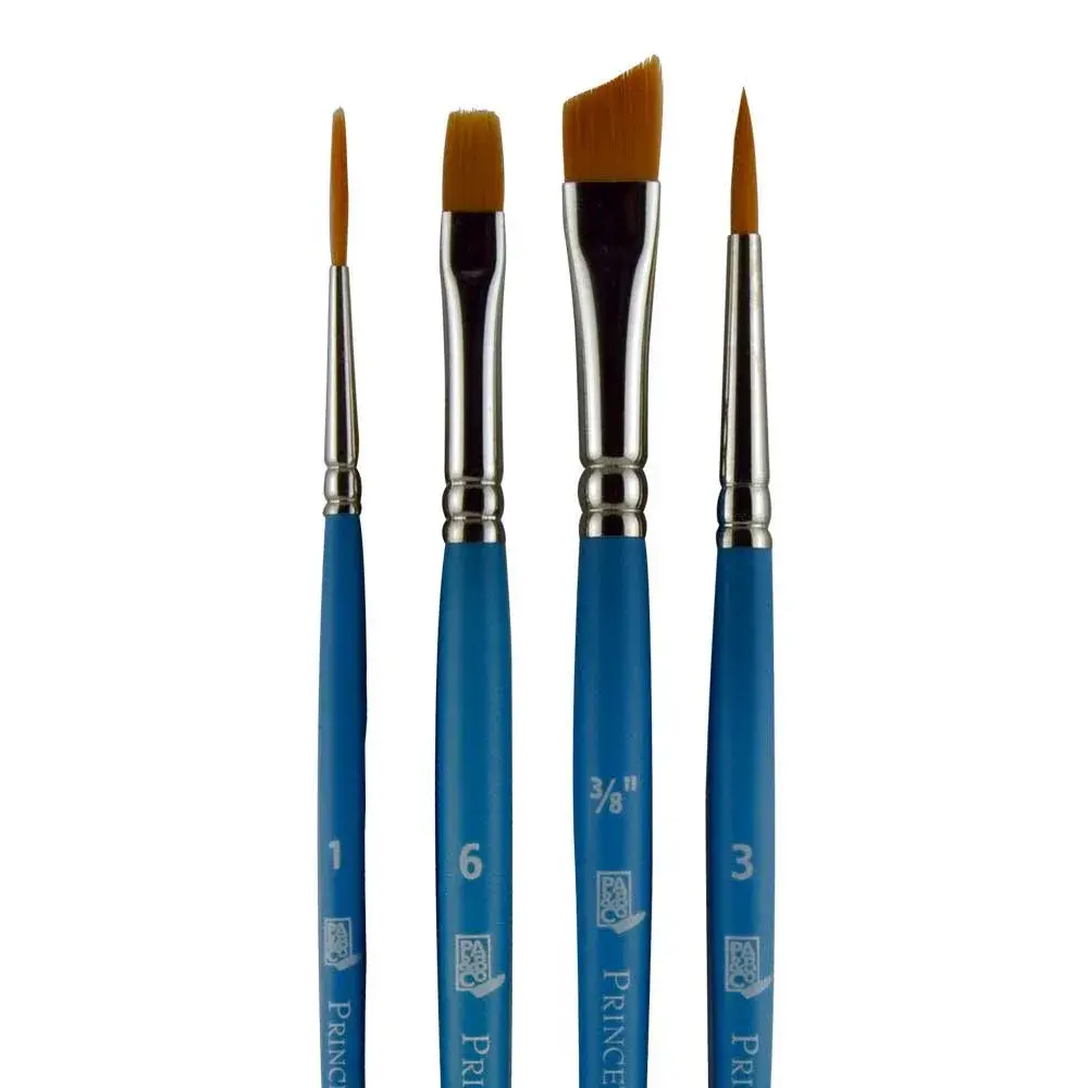 Princeton Select Artiste Brush Set No. 13, Synthetic, 4 Piece | Durable & Versatile for All Painting Styles - view 3