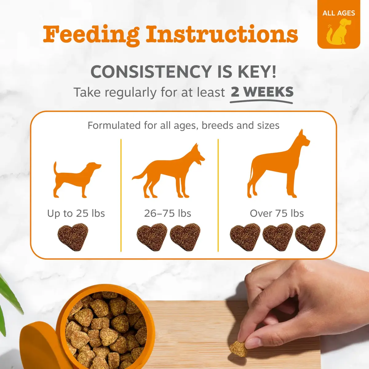 Zesty Paws Turmeric Curcumin Dog Chews 90 Count | Hip & Joint Support with Coconut Oil & BioPerine - view 4
