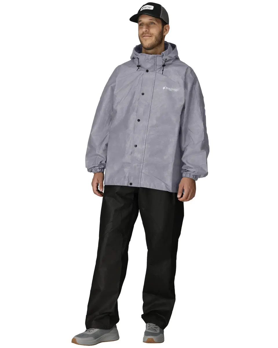 FROGG TOGGS Men's Classic Pro Action Waterproof Breathable Rain Jacket, Gray, XX-Large | Lightweight & Waterproof for Outdoors - main product image