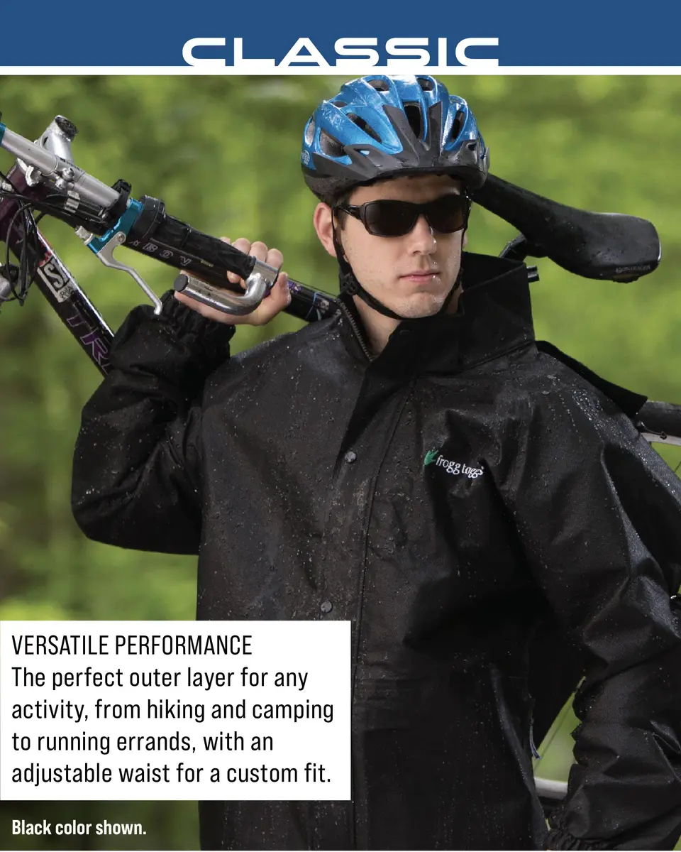 FROGG TOGGS Men's Classic Pro Action Waterproof Breathable Rain Jacket, Gray, XX-Large | Lightweight & Waterproof for Outdoors - view 6