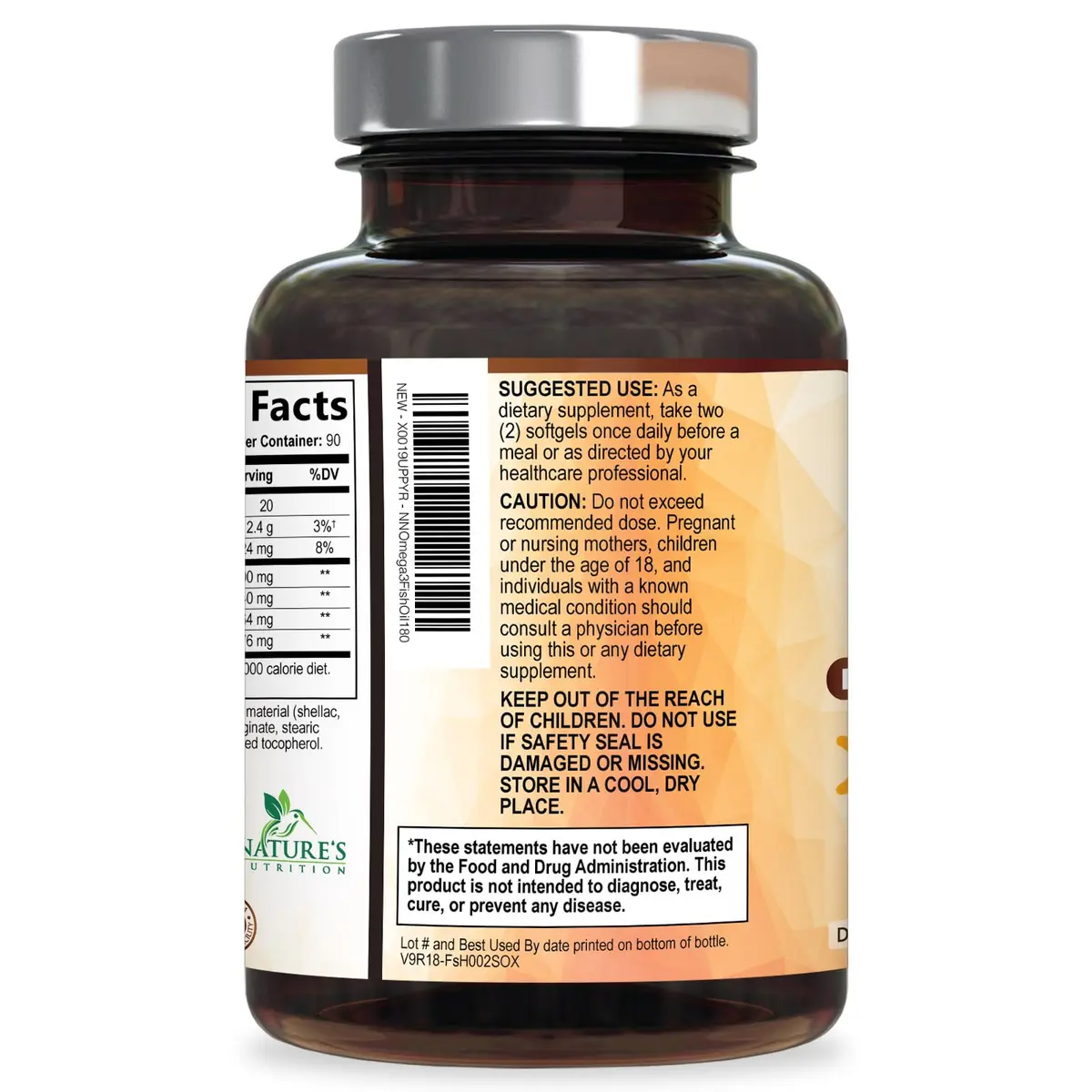 Nature's Nutrition Omega 3 Fish Oil 2400mg | Triple Strength Daily Supplement with EPA & DHA for Heart, Brain & Immunity - view 8