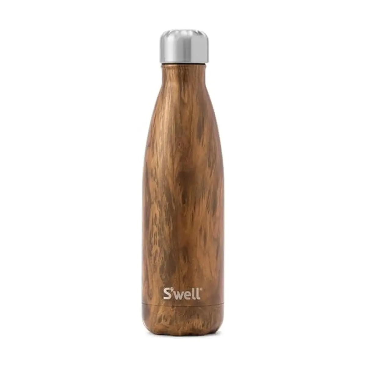 S'well Teakwood Stainless Steel Water Bottle 710ml (24oz) | Keeps Cold 36 Hrs, Hot 18 Hrs - main product image