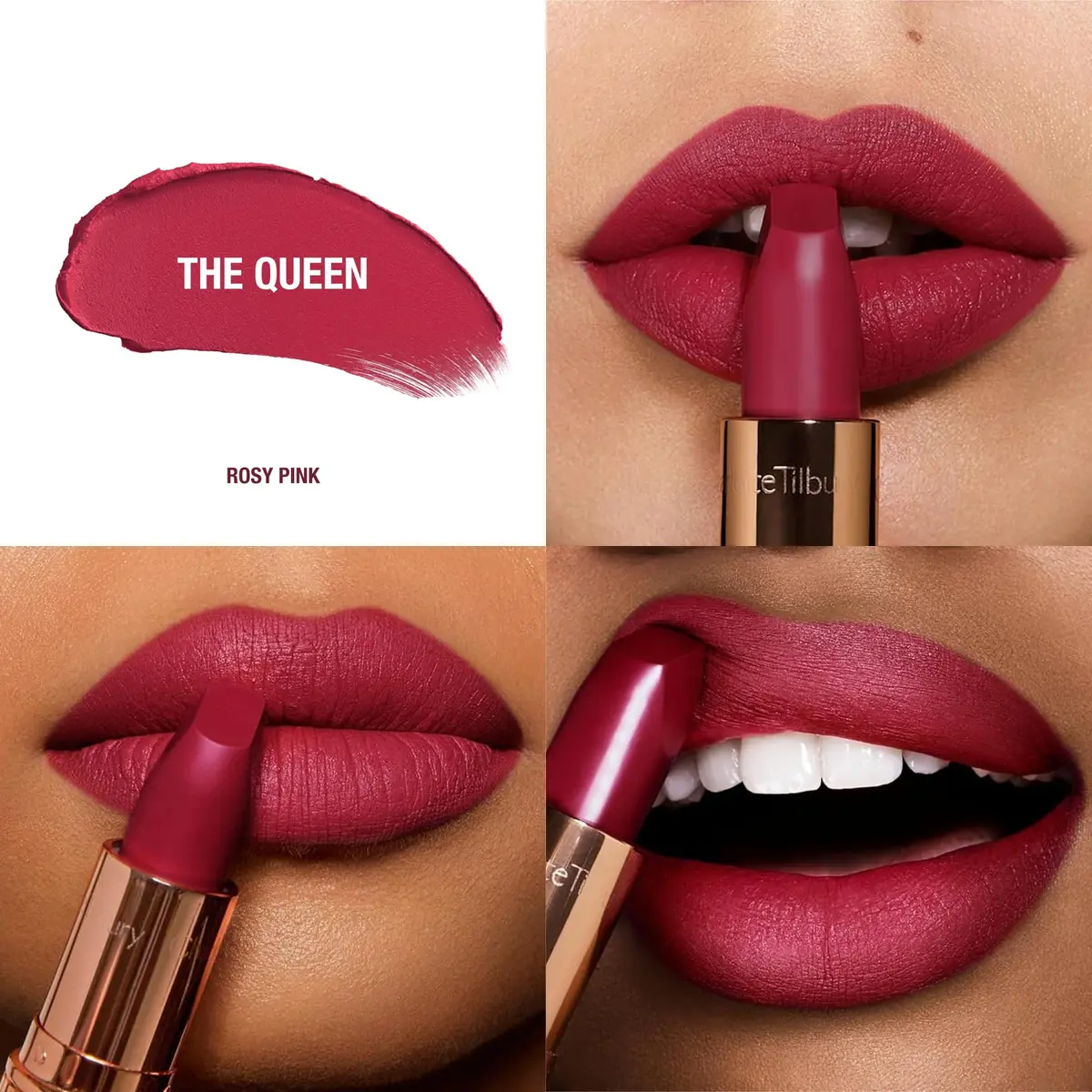 Charlotte Tilbury Matte Revolution Lipstick The Queen - Rosy Pink 3.5g (0.12 oz) | Long-Lasting Matte Color - view 2