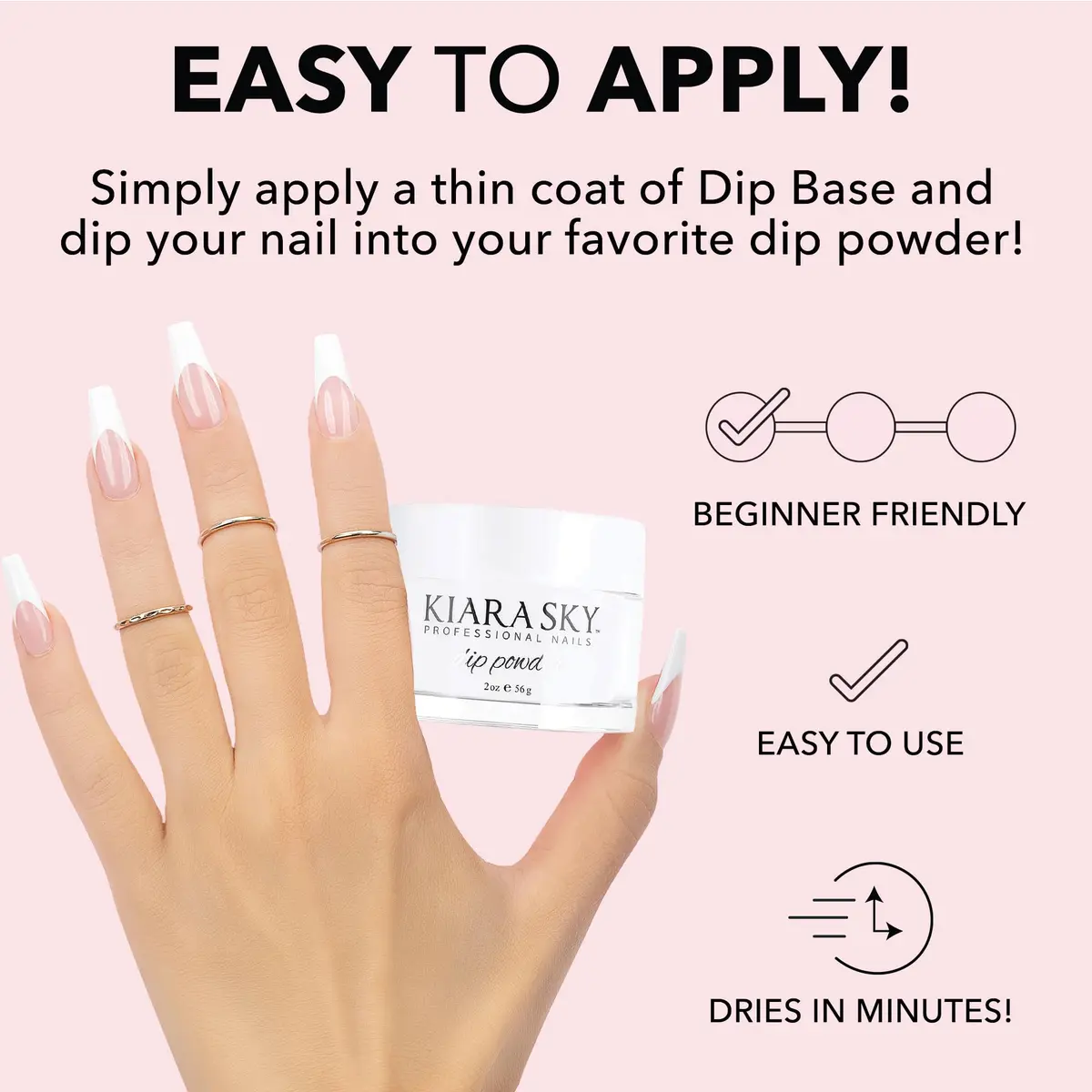 Kiara Sky Dip Powder Essentials 2 oz, Clear | Encapsulate & Protect Nails with Vitamins - view 2