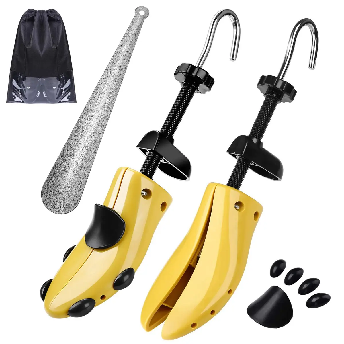 eachway Shoe Stretcher Shoe Trees, Adjustable Length & Width for Women US5.5-9 | Two-Way Shoe Expander with Bunion Pads - main product image