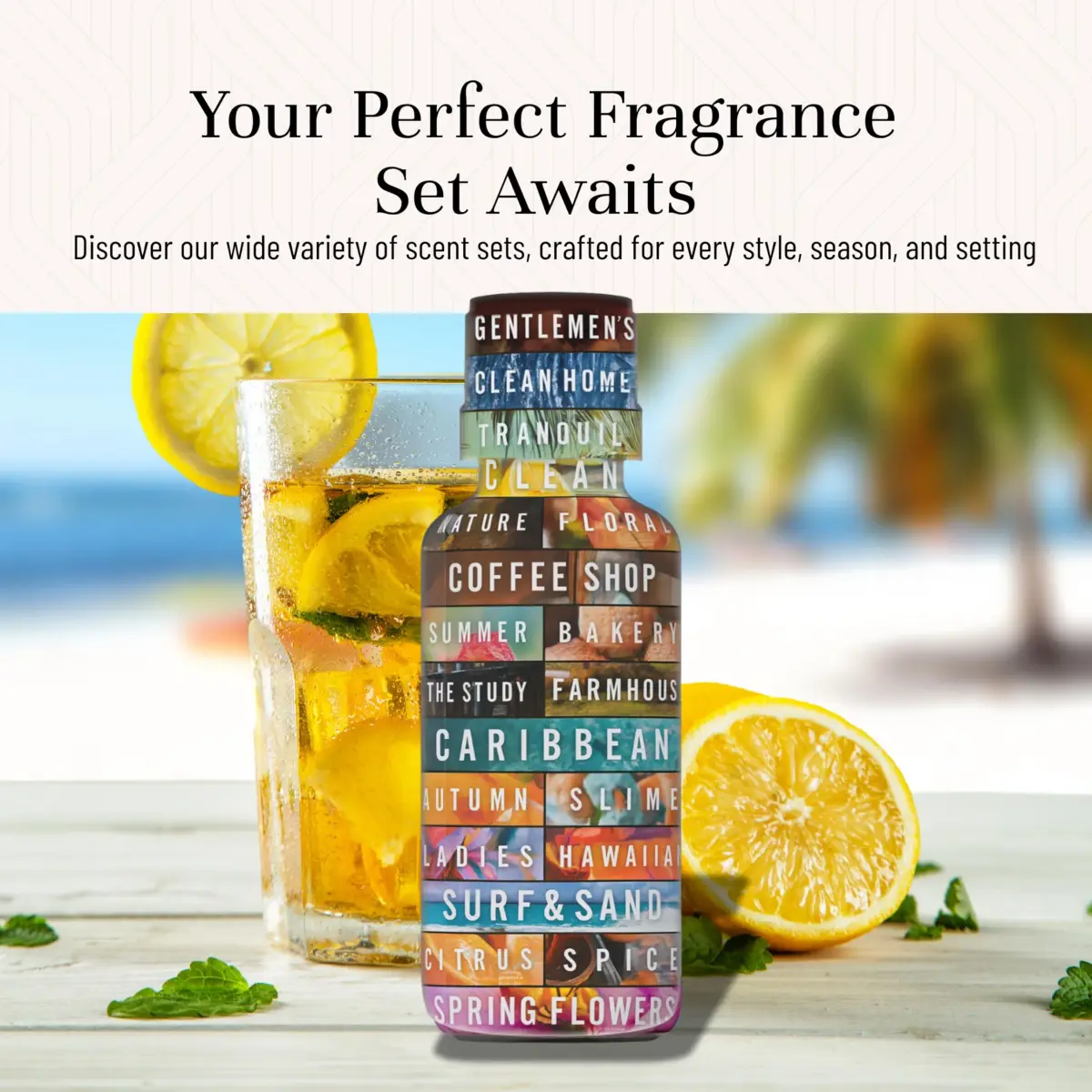 P&J Trading Summer Fragrance Oil Set for Candle Making, Diffuser & Soap Making (14 x 10ml Bottles) - view 7