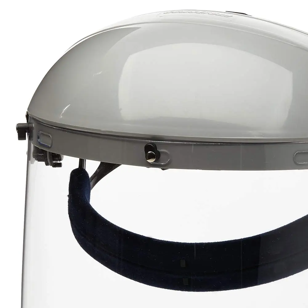 Sellstrom Advantage Series Face Shield - Lightweight, High Impact, Polycarbonate Clear Tint, Adjustable Ratchet Headgear, for Grinding & Cutting - view 4