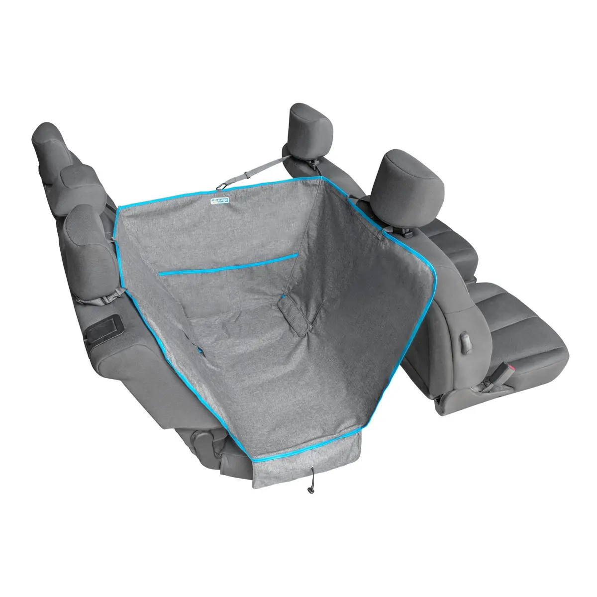Kurgo Half Hammock Seat Cover, Heather Grey | Waterproof, Stain-Resistant, Universal Fit (27.5" Wide) - main product image