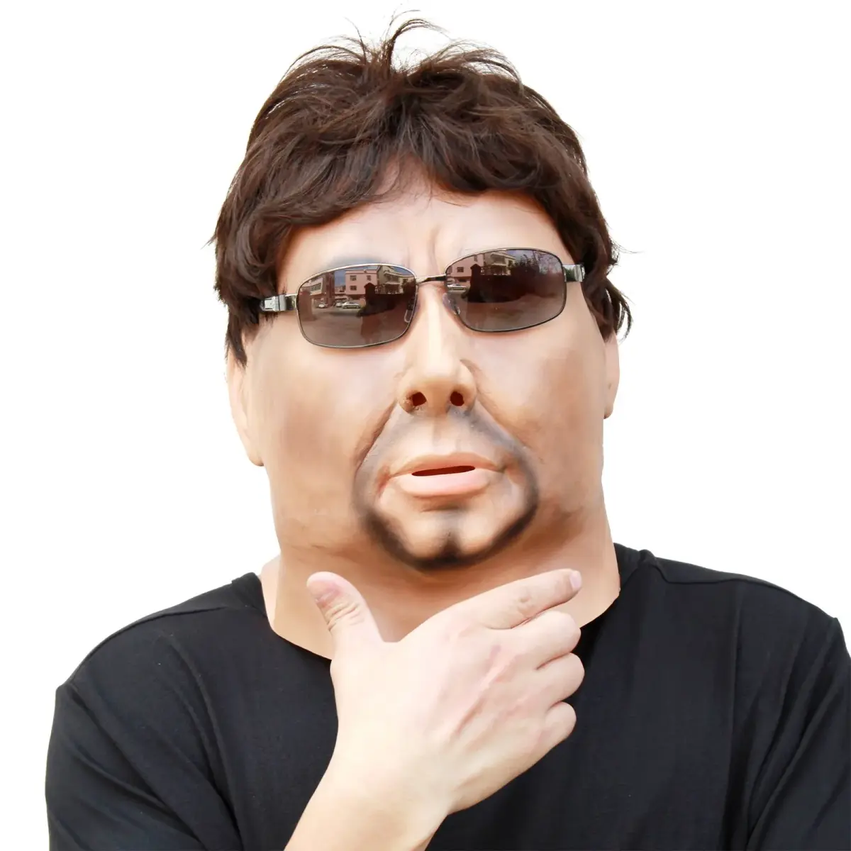 CreepyParty Strong Man Mask for Adults | Natural Latex Character Costume Mask - view 2