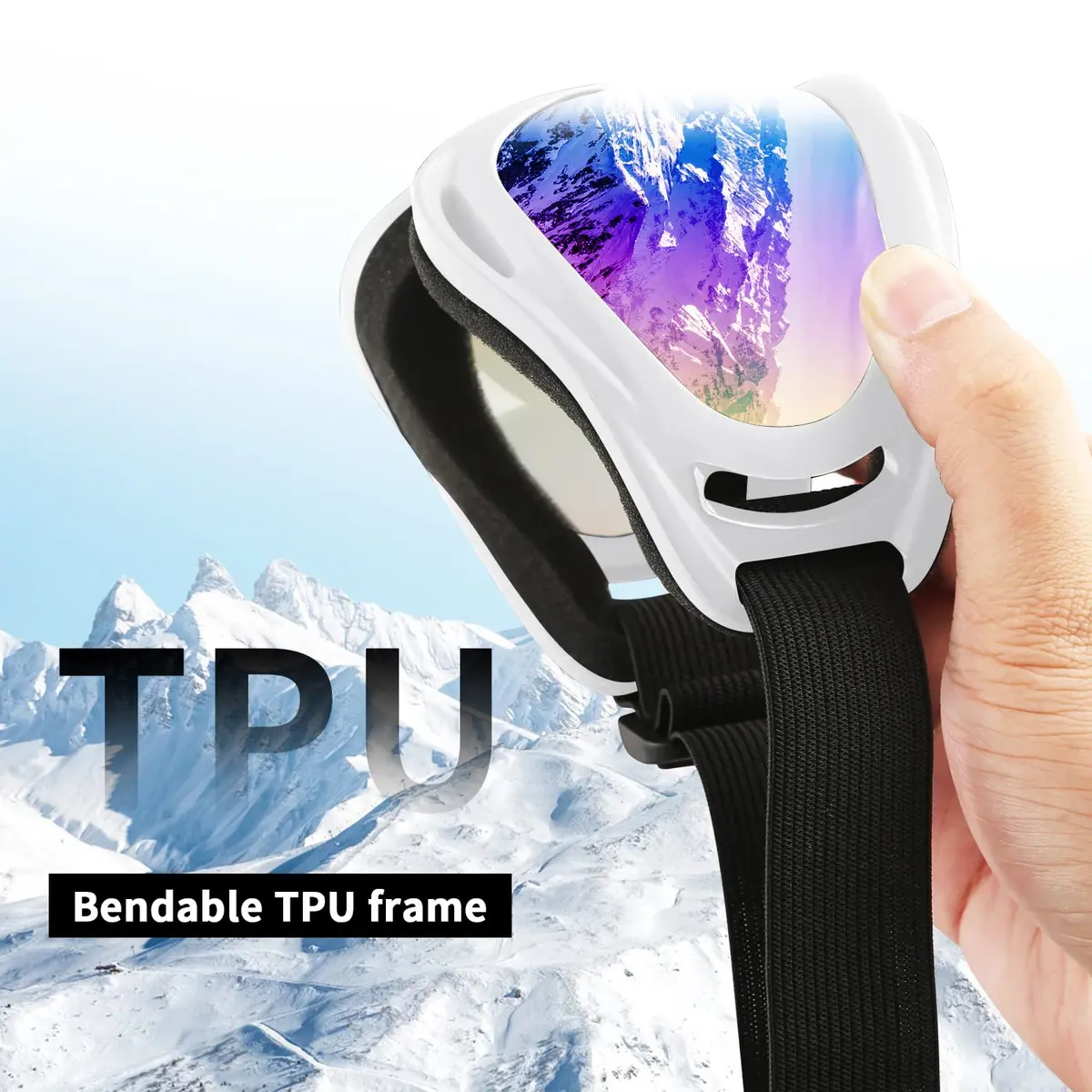COOLOO Ski Goggles 2 Pack UV400 Impact-Resistant Snowboard & Ski Goggles for Men Women Kids - view 4