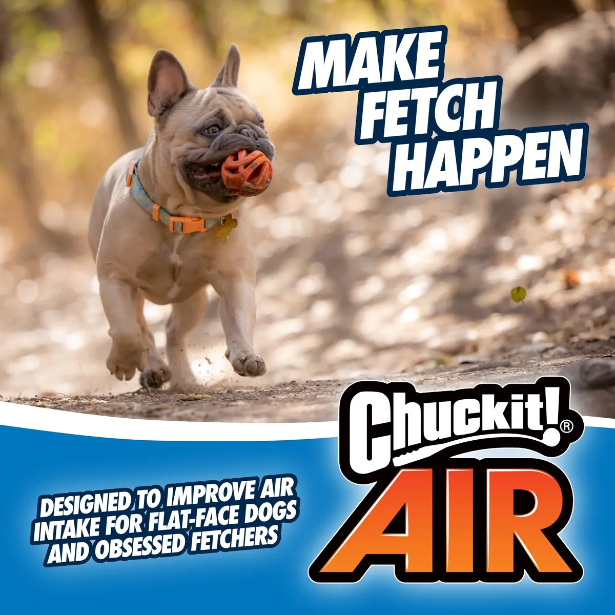 Chuckit! Air Fetch Dog Ball, Large 3in | Breathable, Durable & Compatible with Launchers - view 6