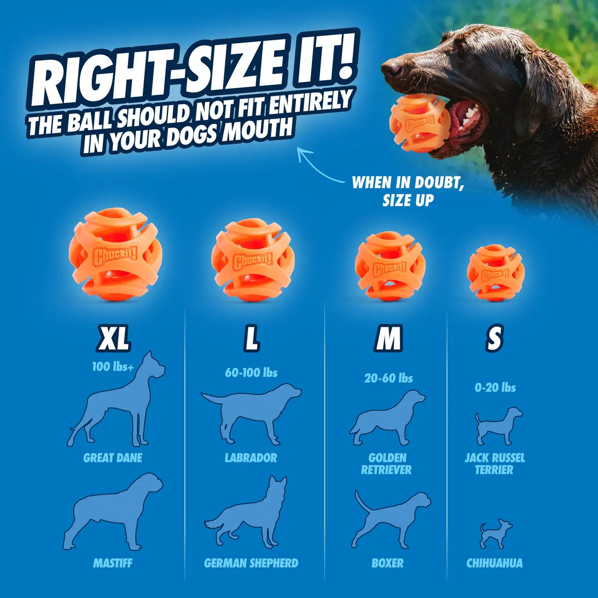 Chuckit! Air Fetch Dog Ball, Large 3in | Breathable, Durable & Compatible with Launchers - view 4