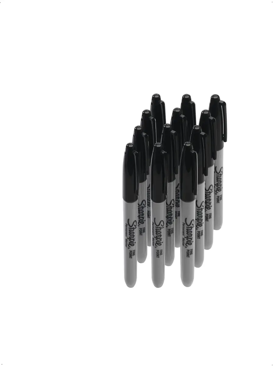 Sharpie Fine Tip Permanent Marker - Black, 8 Count | Smooth Ink Flow - view 7