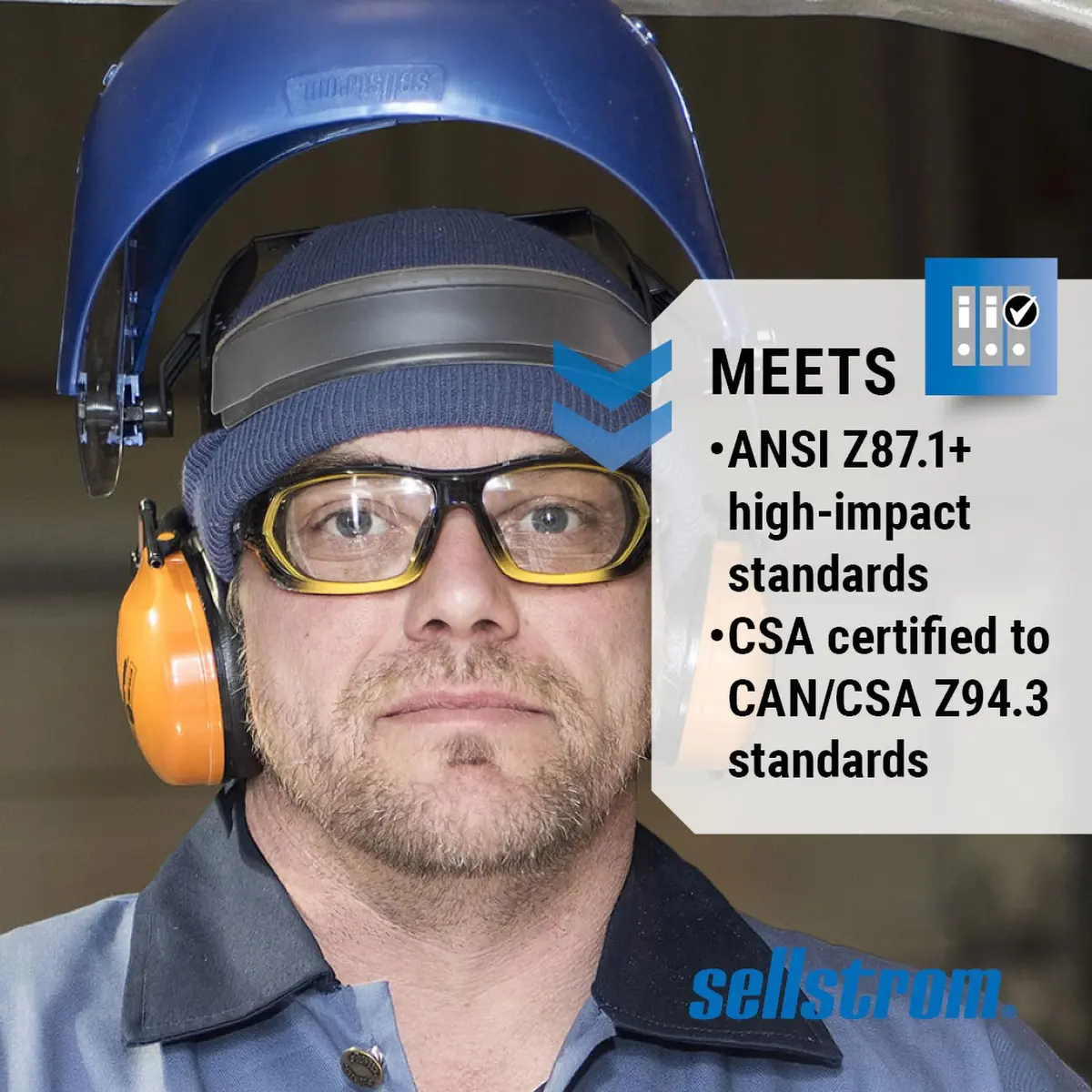 Sellstrom SRX Safety Glasses, Protective Eyewear, Anti Fog, Clear Lens | ANSI Z87.1-2015 Certified - view 6