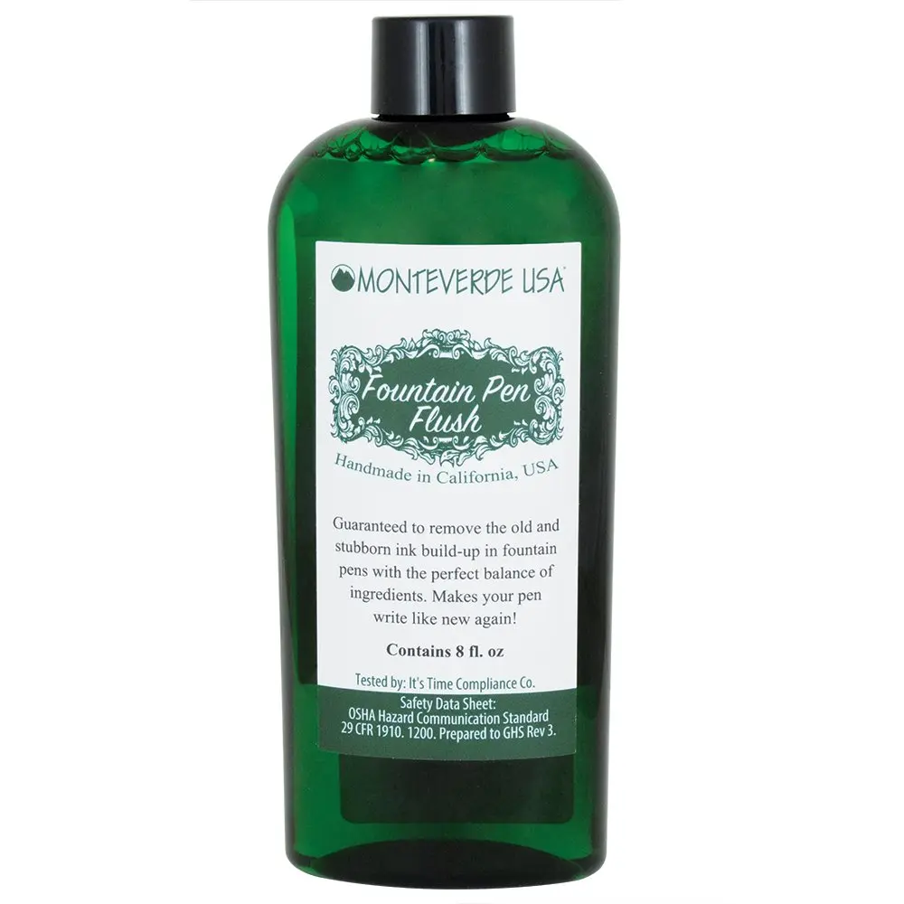 Monteverde Fountain Pen Cleaner 8 Fl Oz | Removes Build-Up & Restores Ink Flow - main product image
