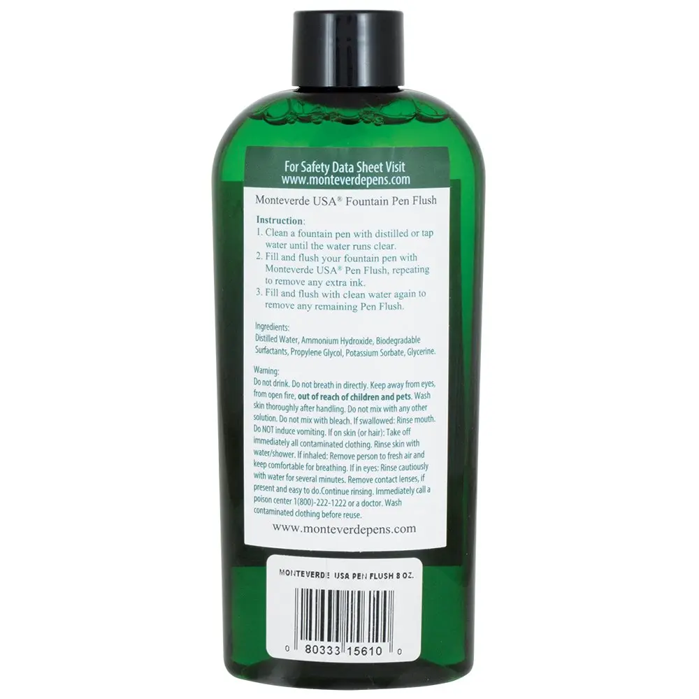 Monteverde Fountain Pen Cleaner 8 Fl Oz | Removes Build-Up & Restores Ink Flow - view 4
