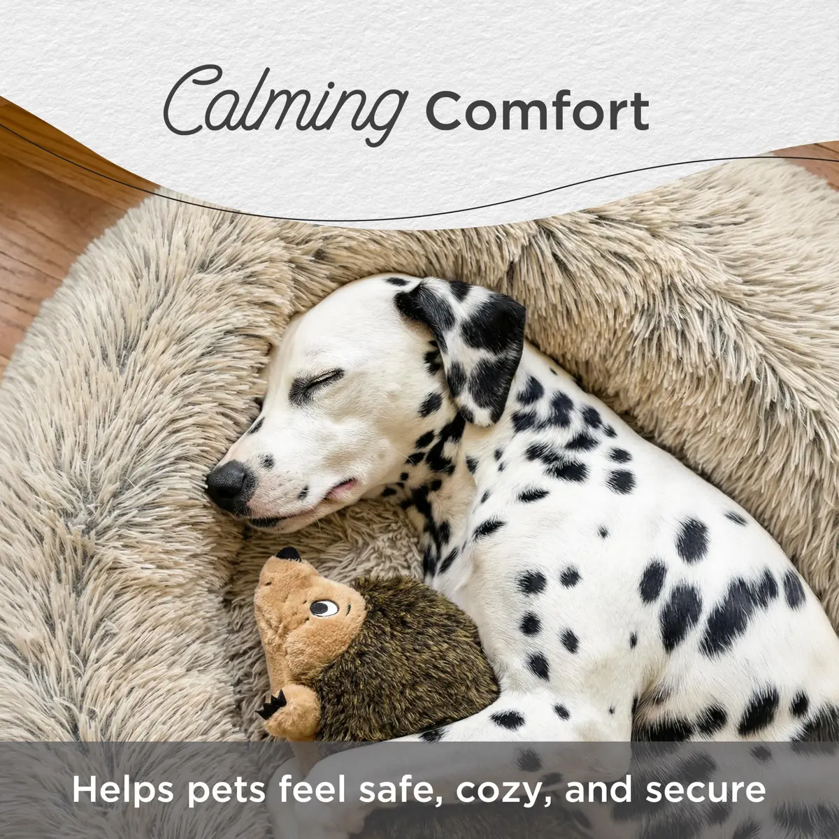 Best Friends by Sheri Original Calming Donut Dog Bed, Frost Gray, Small 23" | Orthopedic Support & Water-Resistant Base - view 4
