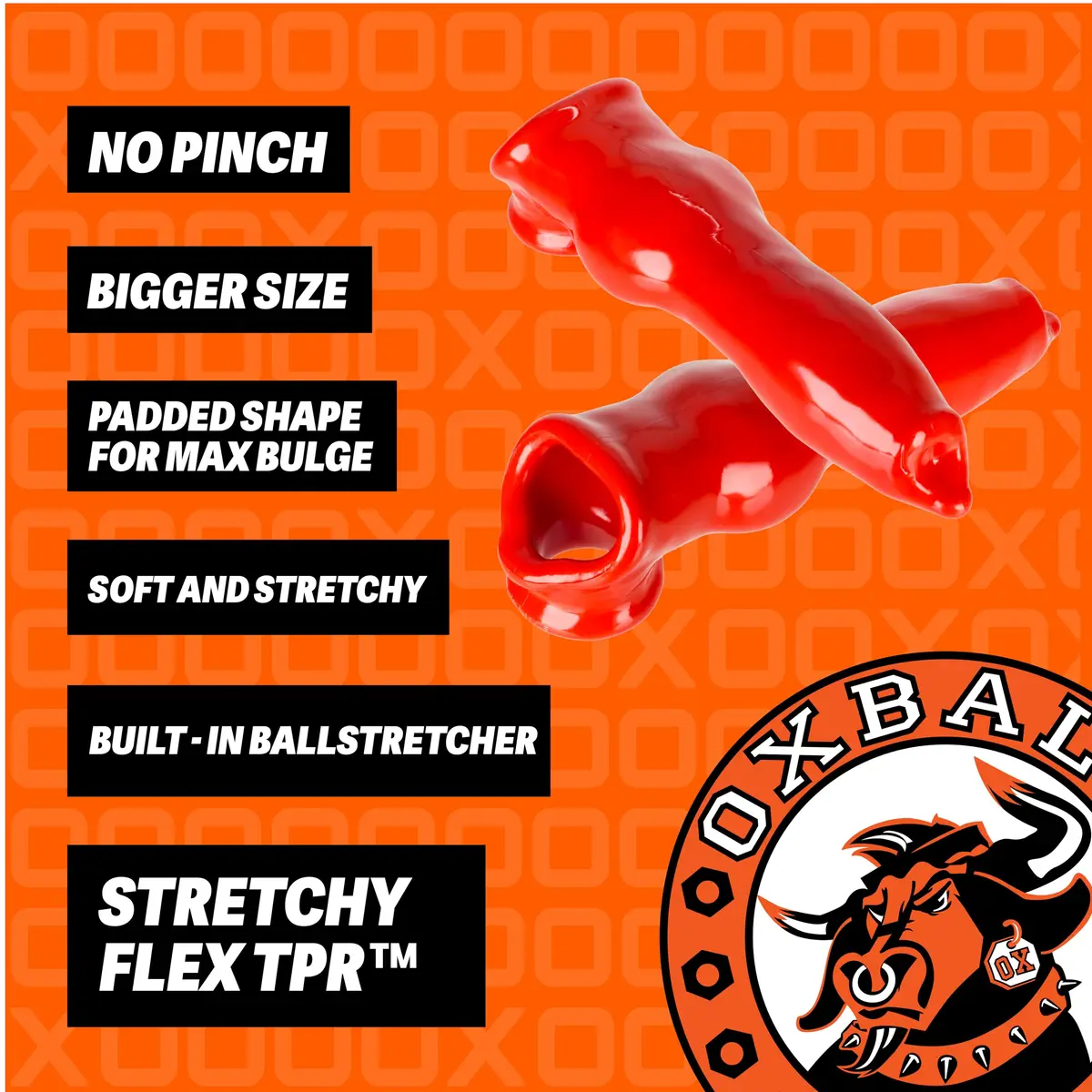 Oxballs FIDO Cocksheath 23.5cm (9.25in) | Stretchy FLEXtpr for Enhanced Pleasure - view 5