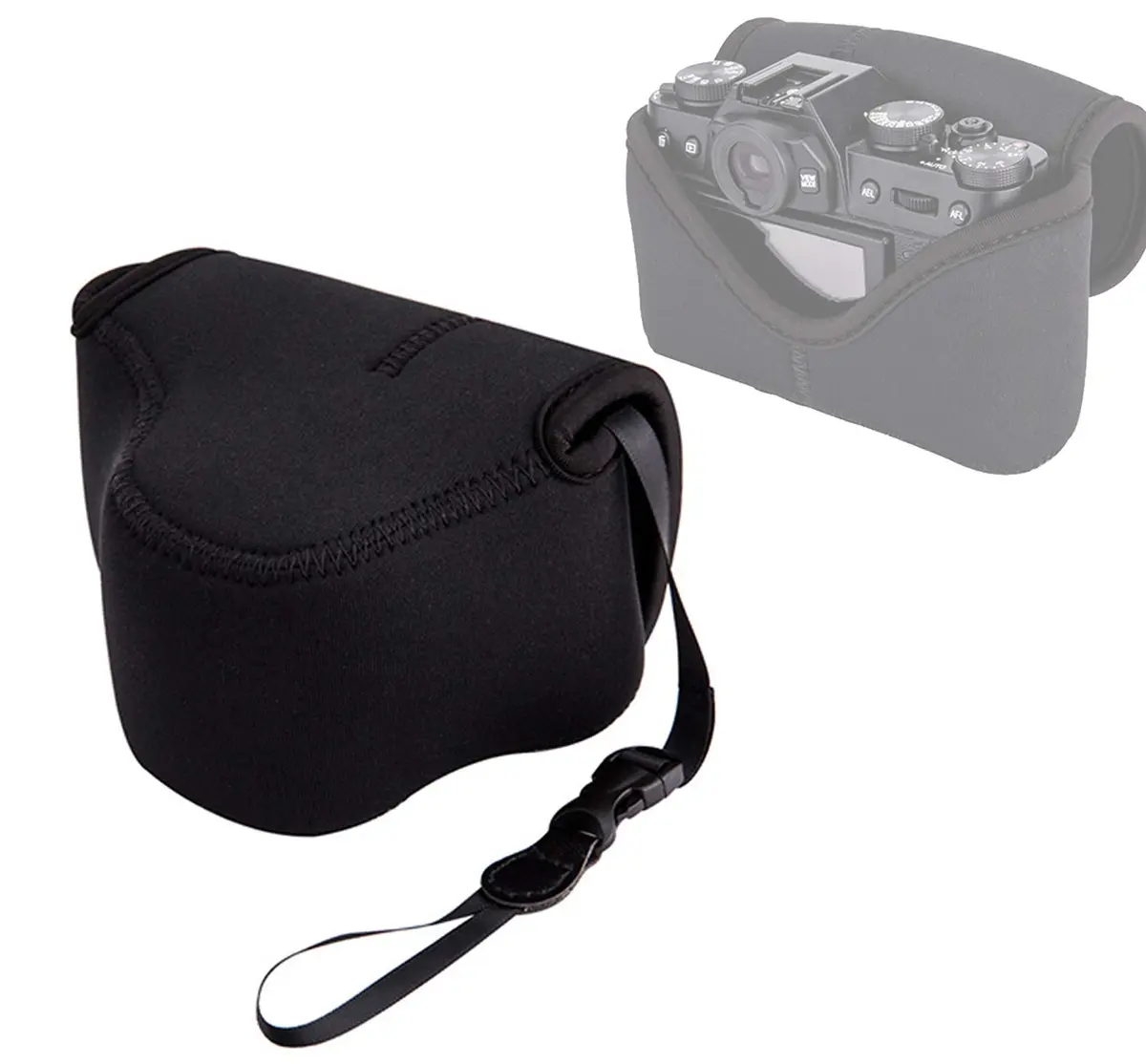 Fotasy Black Ultra Light Neoprene Camera Case Compatible with Fuji X100V & X-T30 Series | Compact & Water-Resistant - main product image