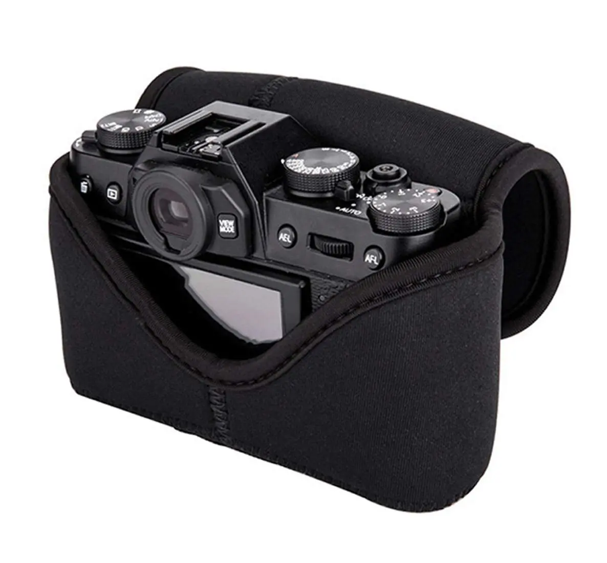 Fotasy Black Ultra Light Neoprene Camera Case Compatible with Fuji X100V & X-T30 Series | Compact & Water-Resistant - view 6