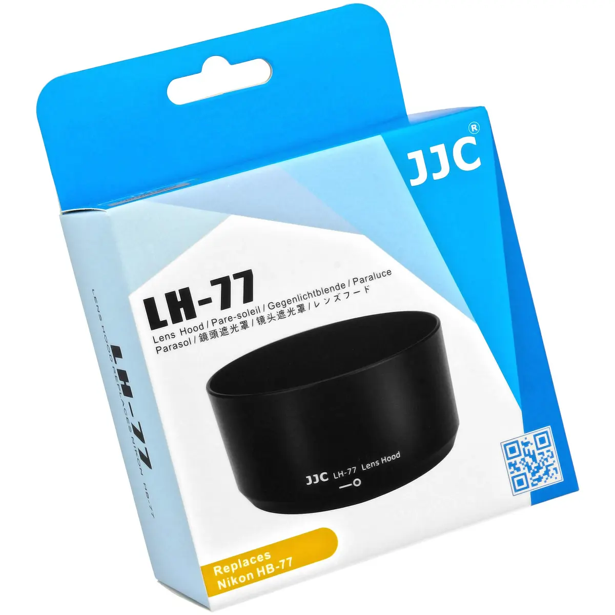 JJC LH-77 Dedicated Lens Hood for Nikon AF-P DX NIKKOR 70-300mm f/4.5-6.3G ED VR | Replaces Nikon HB-77, Black - view 9