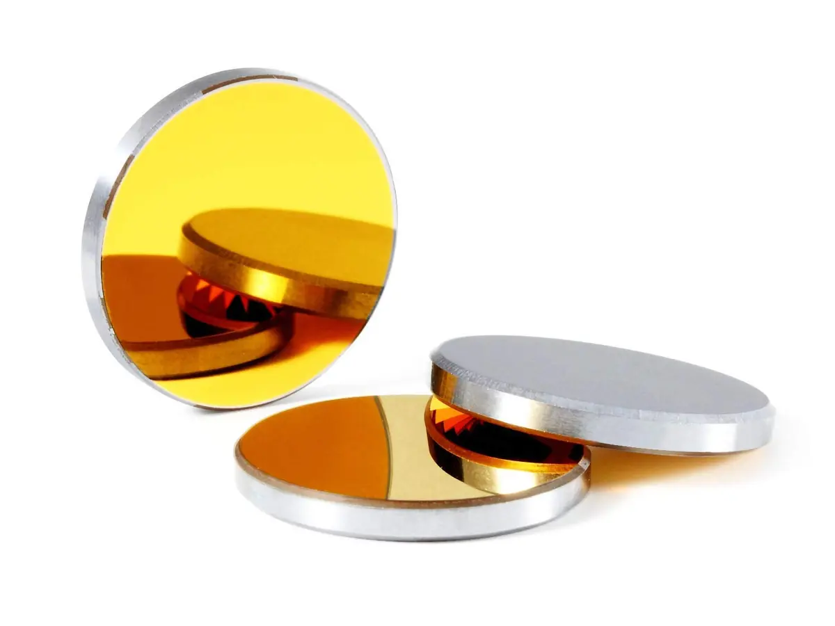 TEN-HIGH Si Reflective Lens for CO2 Laser Engraving & Cutting, Dia 25mm | High-Quality Silicon Mirror with HR Coating - main product image