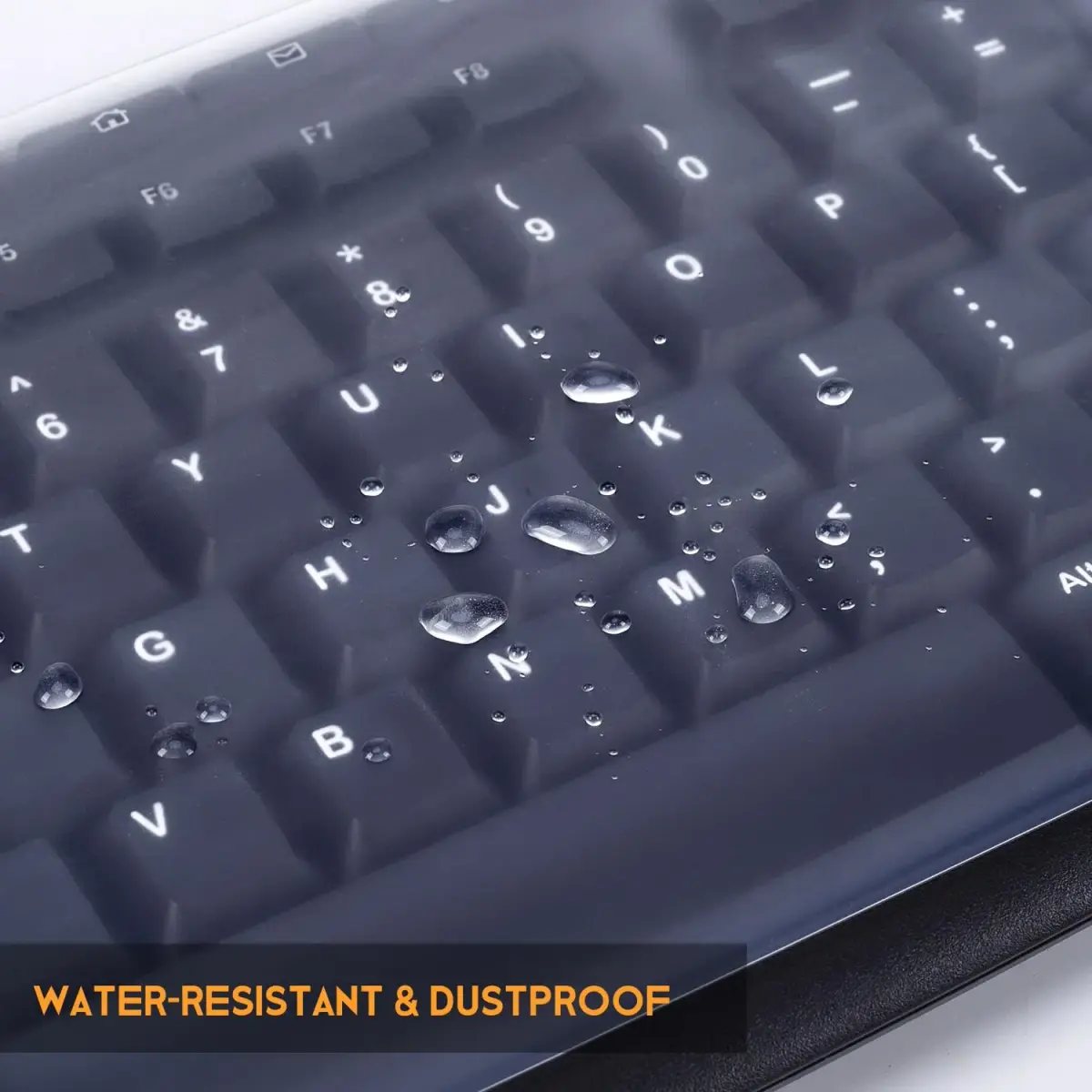CaseBuy Universal Desktop Keyboard Protector Skin 44.5cm x 14cm | Protects Against Spills & Dust - view 6