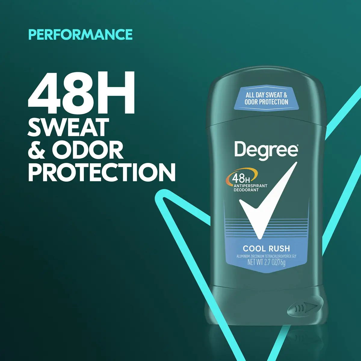 Degree Men Original Antiperspirant Deodorant Stick Cool Rush 5.4 oz (153 g) | 48-Hour Odor Protection - view 3