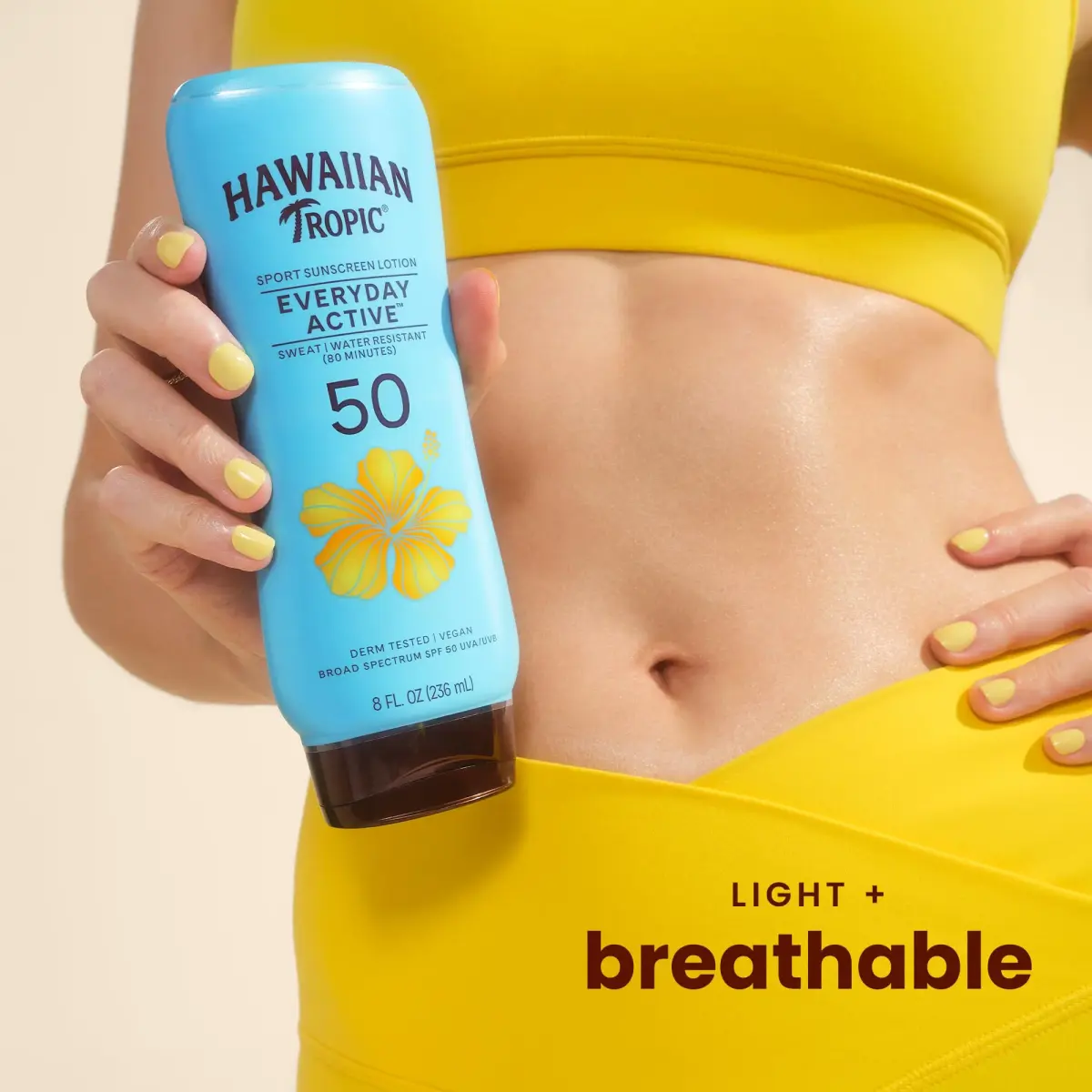 Hawaiian Tropic Everyday Active SPF 50 Sunscreen Lotion 236ml (8 Fl Oz) | Dermatologist Tested & Water Resistant - view 3