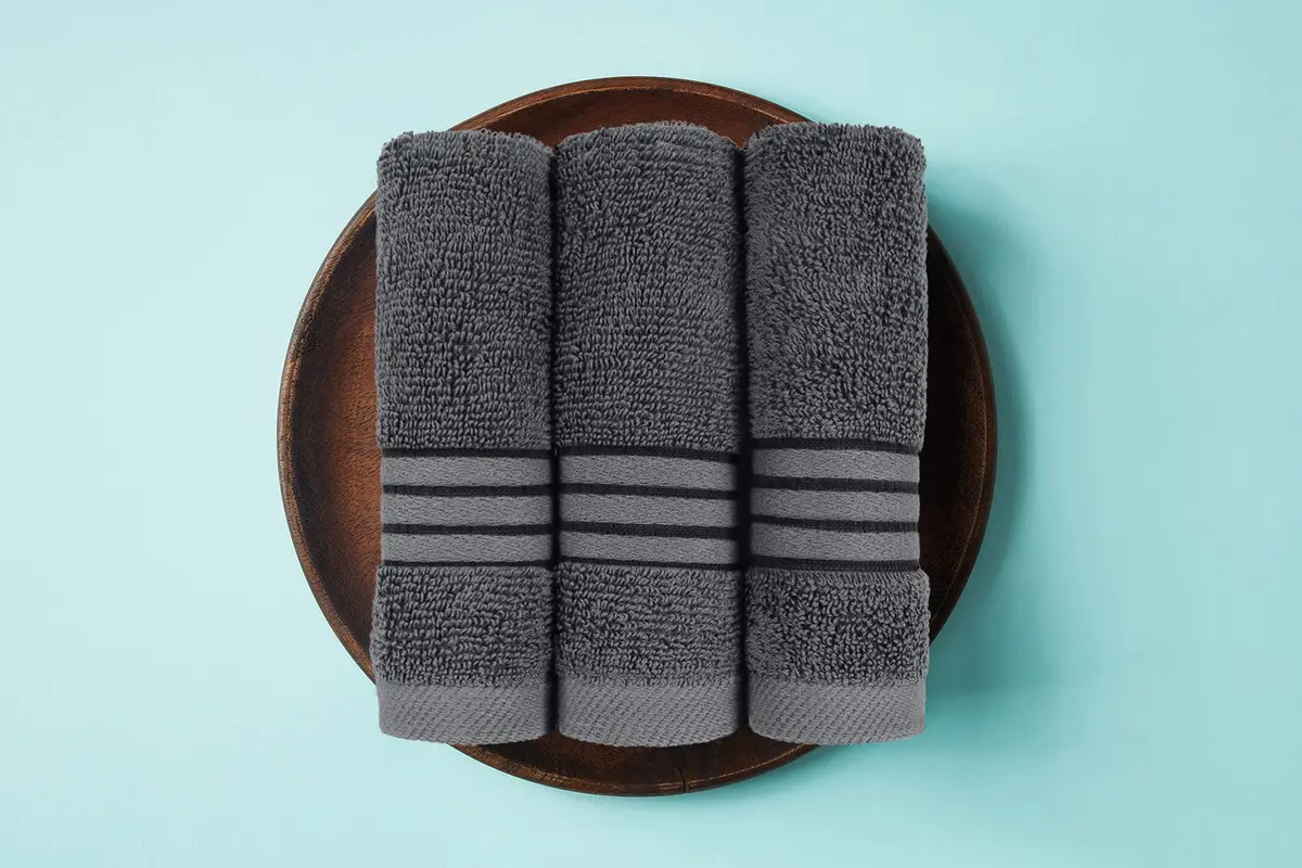 Utopia Towels 8 Piece Premium Towel Set, Grey | 2 Bath 2 Hand 4 Washcloths, 500 GSM, Super Soft & Absorbent - view 7
