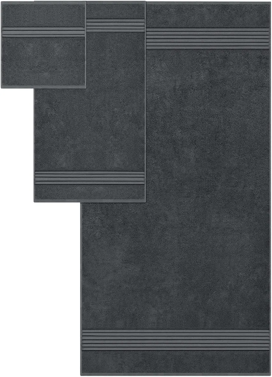Utopia Towels 8 Piece Premium Towel Set, Grey | 2 Bath 2 Hand 4 Washcloths, 500 GSM, Super Soft & Absorbent - view 2