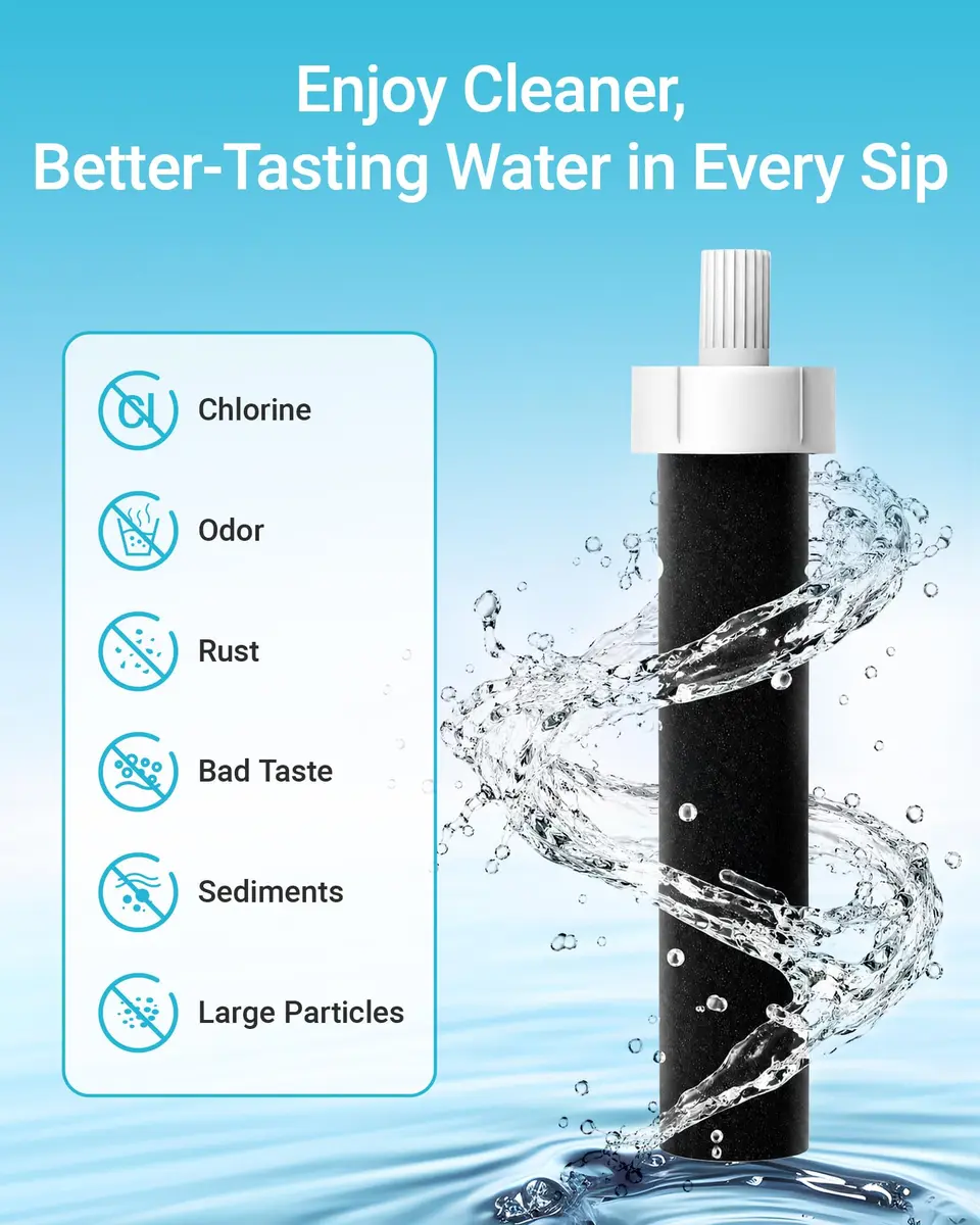 AQUA CREST Water Bottle Filter Replacement for Brita® BB06 | 4 Pack | Reduces Chlorine & Odor - view 3