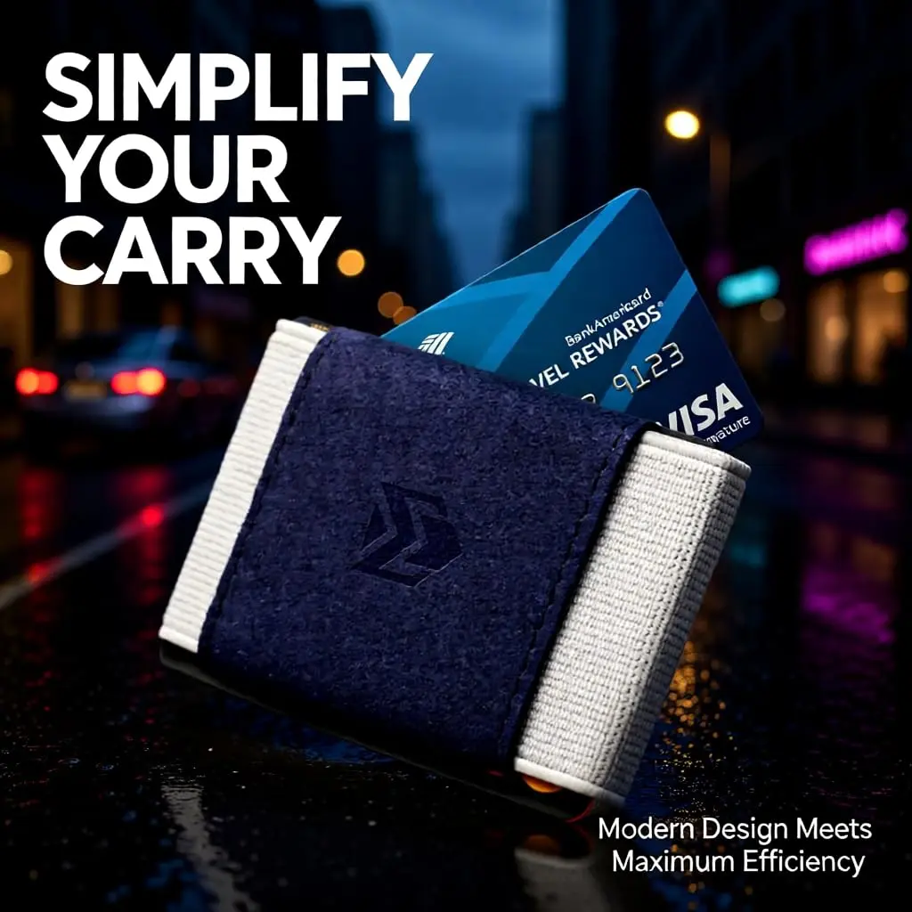 VBAX Elastic Wallet for Men & Women – Slim Minimalist Front Pocket Credit Card Holder, Fits 10 Cards & Cash, Compact for Travel & Daily Use - view 4