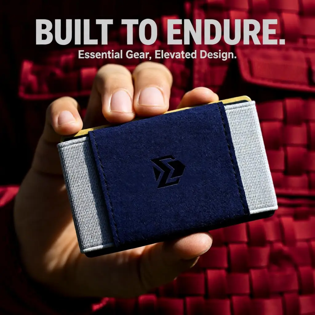 VBAX Elastic Wallet for Men & Women – Slim Minimalist Front Pocket Credit Card Holder, Fits 10 Cards & Cash, Compact for Travel & Daily Use - view 6