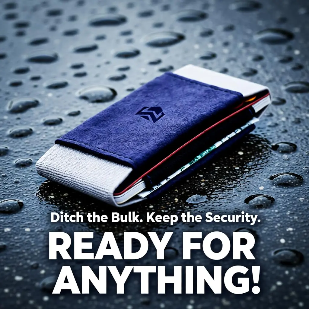 VBAX Elastic Wallet for Men & Women – Slim Minimalist Front Pocket Credit Card Holder, Fits 10 Cards & Cash, Compact for Travel & Daily Use - view 2